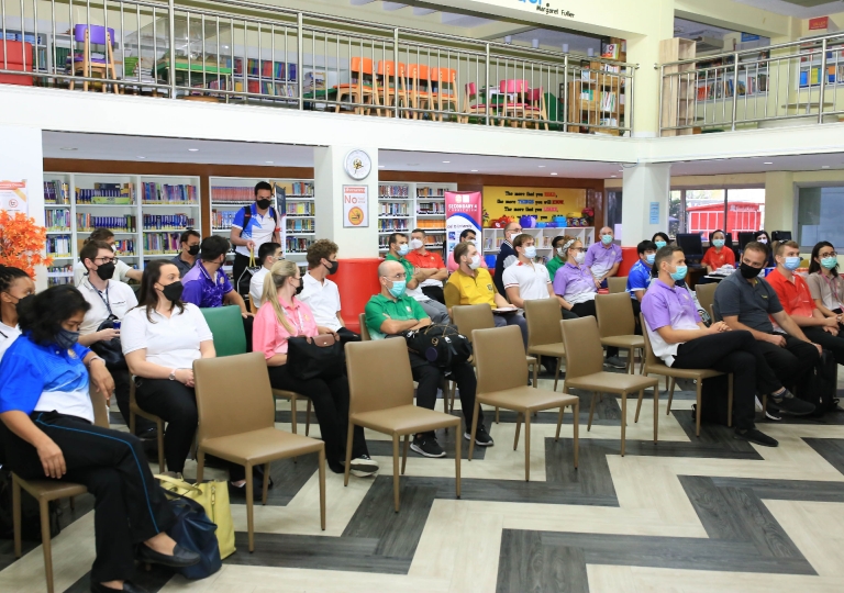  English Program held two meetings, the first one is with the Heads of Subject together with the administrative team and the second one is an overall meeting presided by Ms. Kanokwan Kaewmak (EP Academics Head)