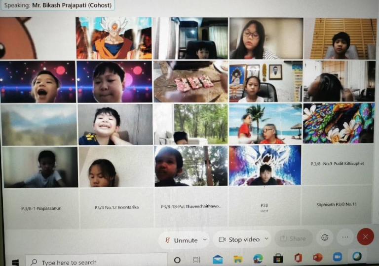 ACSP commenced its Online Education #4. English program, with the goal of ‘Together, We Can Do It All!’ showcased the result of their preparation to help students adapt flexibility with online learning, June 7, 2021.