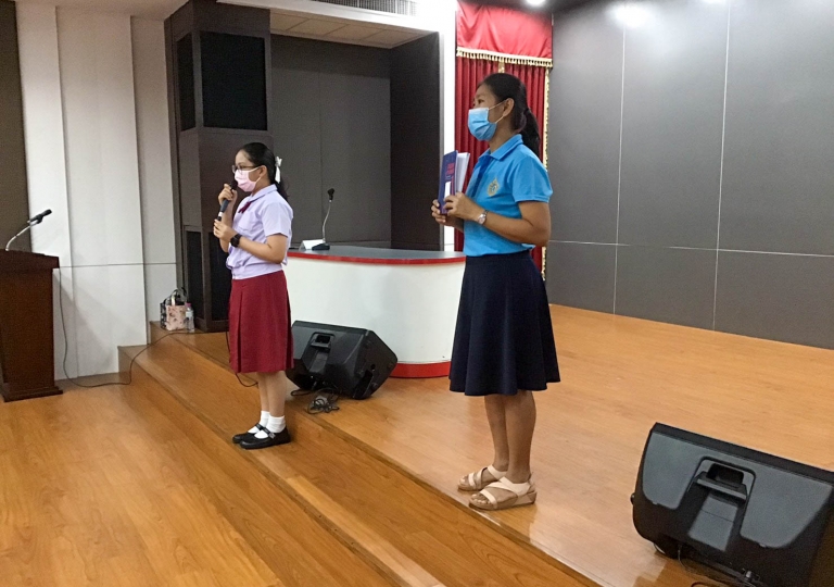 Albert Lawrence Hall – EP Discipline team, led by Ms. Siriwan and Ms. Lampai held the Honing the Lifelong skills seminar for Level 2 students, August 24, 2020.