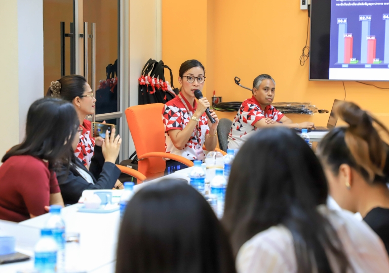 June 28, 2019 Bro. Pisutr Vapiso, Miss Jiraporn Jittham, and Miss Kanokwan Kaewmak welcomed representatives from 7 universities in Japan universities in Japan which included Tokai, Sophia, Waseda, Tokyo International, Hokkaido, Toyo, and Nagoya.