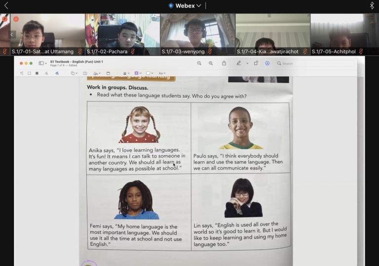 Keeping this in mind Mr. Jack Duncan, English teacher, designed activities to help students explore various languages through using it in greetings and basic communication, 10 June 2021.