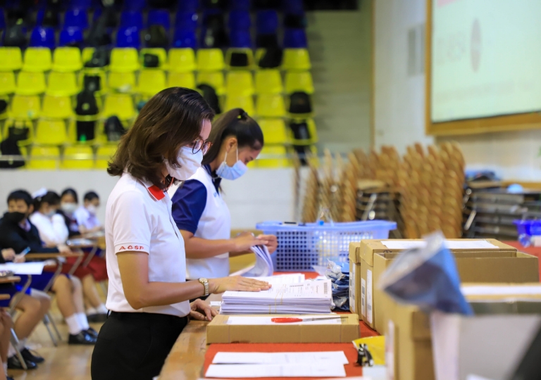 Silver Jubilee Hall – English Program conducted the postponed April 2020 Cambridge Checkpoint Examinations for Secondary 1 and 4 students, September 11, 2020.