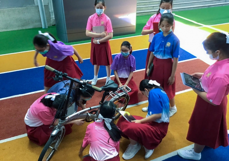 St. Gabriel Building – EP Secondary 1 students participated actively in the High rate for Good Proportion and Rotation activity planned by Mr. Tieme Willems, September 25, 2020.