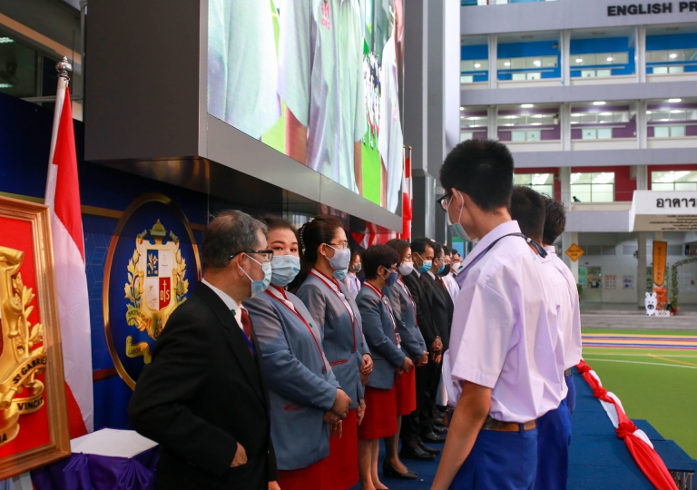 St. Louis Arena – ACSP held the Secondary 4 Pinning ceremony led by Bro. Dr. Pisutr Vapiso together with the board of directors to officially recognized that from being in Level 3 for the past 3 years, they are now in Level 4, August 5, 2020.