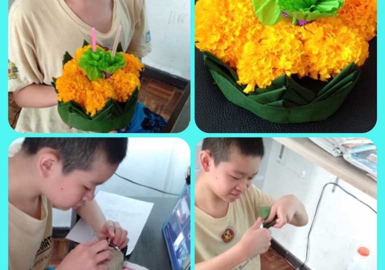 This week, English Program organized the Loy Krathong: Making the Illuminated Path in the Career subject for Primary learners with the help of Ms. Amornpan Seesuk and Ms. Phochanee Palalee. 