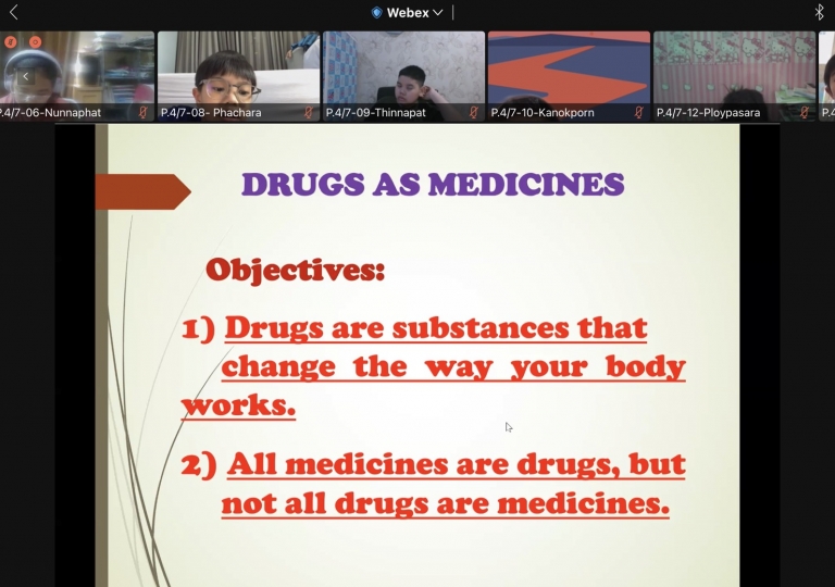 To educate young learners, Ms. Narges Rahimiparvar taught Primary 4 learners how drugs can change how human body works and how harmful it can be if misused. 