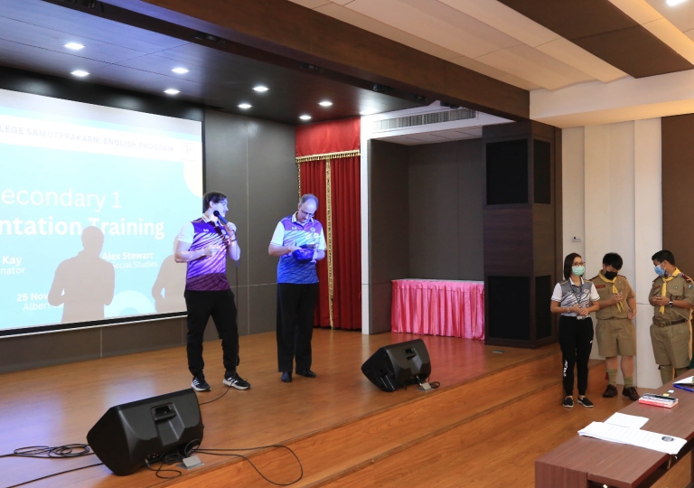 Secondary 1 and 2 students participated in the “Presentation Training” event, run by Mr. Graeme Kay and Mr. Alex Stewart. This activity was designed to train students in the skills they need to deliver a presentation effectively.