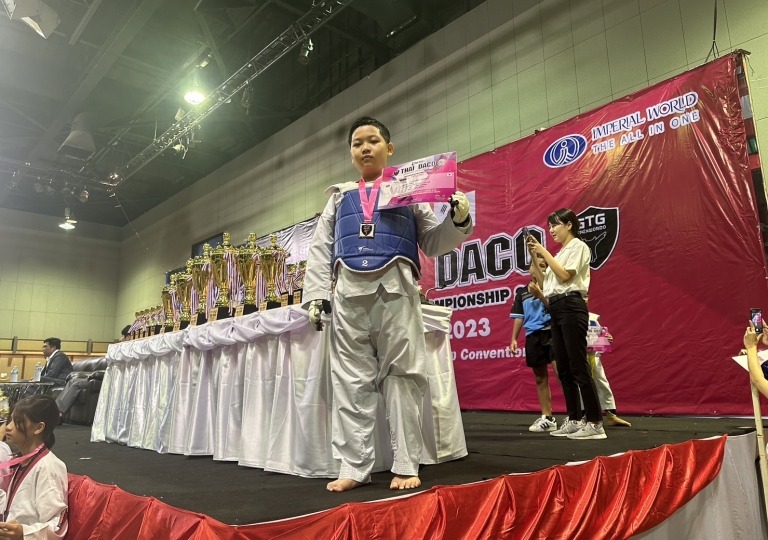 Congratulations to English Program students who competed in SINGA-TSGU Junior Future Tour 2023 and Thai Daco Taekwondo Championship 2023.
