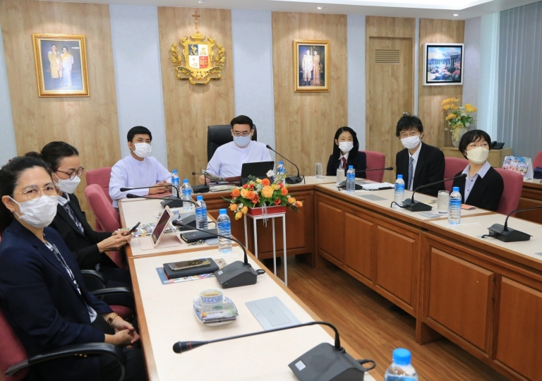 On 4th August 2023, ACSP led by Vice Directors, Bro. Manit Sakonthawat and Bro. Natton Suphon, together with the school administration, welcomed delegates Professor Hiroaki Sakurai and Professor Sayaka Hashimoto from Gakushuin Women’s College (GWC), Japan