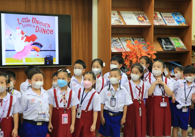 Primary 1-3 Morning Assembly and P1/7 Reading Story Presentation