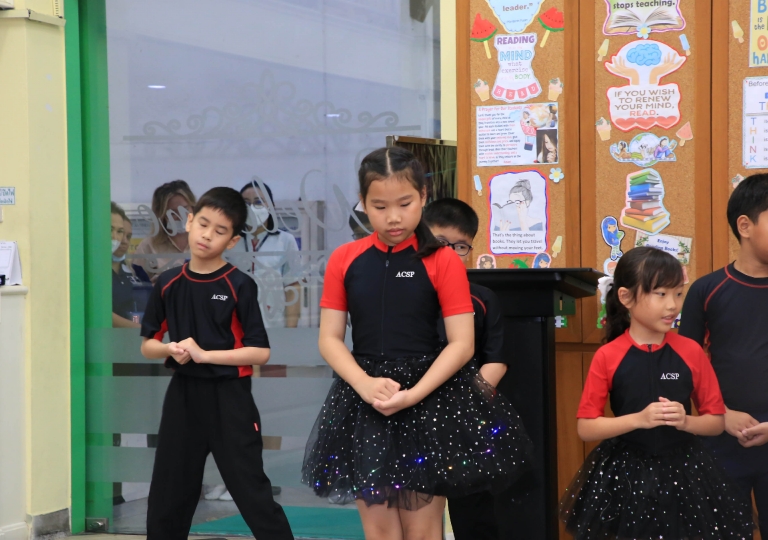 Primary 1-3 Morning Assembly and P3/7 Special Dance Performance Heal The World