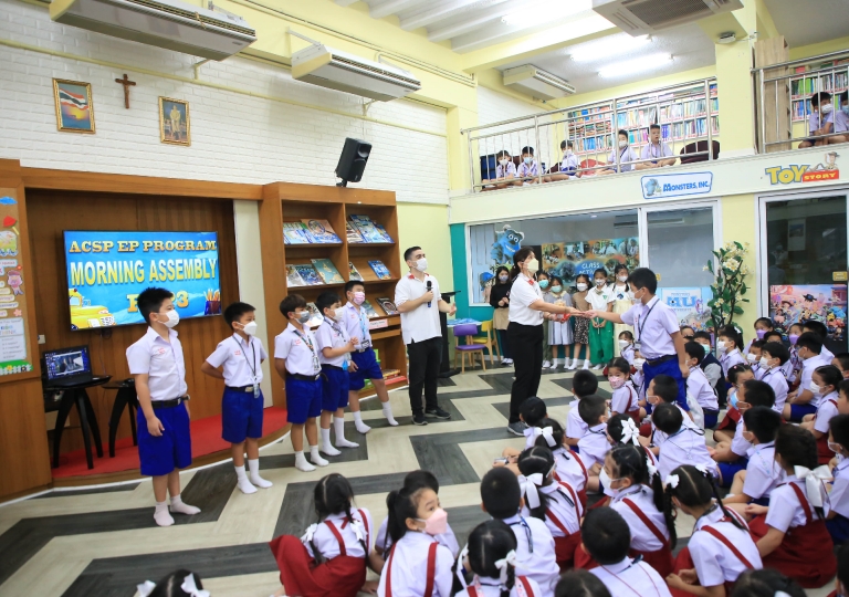 Primary 1-3 Morning Assembly and Primary 3 Presentation about favorite subject June 7, 2022